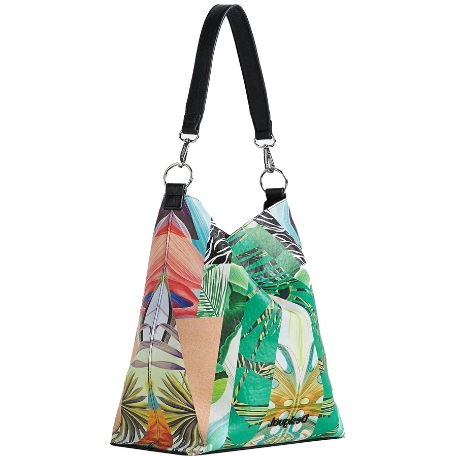 Desigual Bols Virtual Pink Butan - Schultertasche mit Magnetverschluss 35 cm musgo