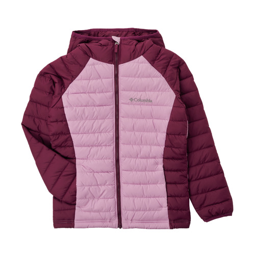 Columbia - POWDER LITE HOODED JACKET - Bordeaux / Rose