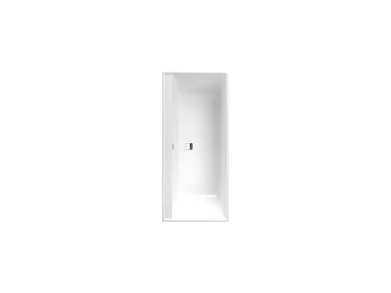 Baignoire droite 160 X 75 VILLEROY ET BOCH Collaro acrylique stone white trop plein chrome