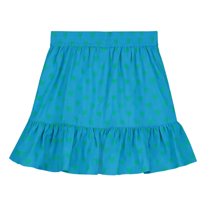 Holi & Love Jupe Irma Cœur Coton Bio | Turquoise