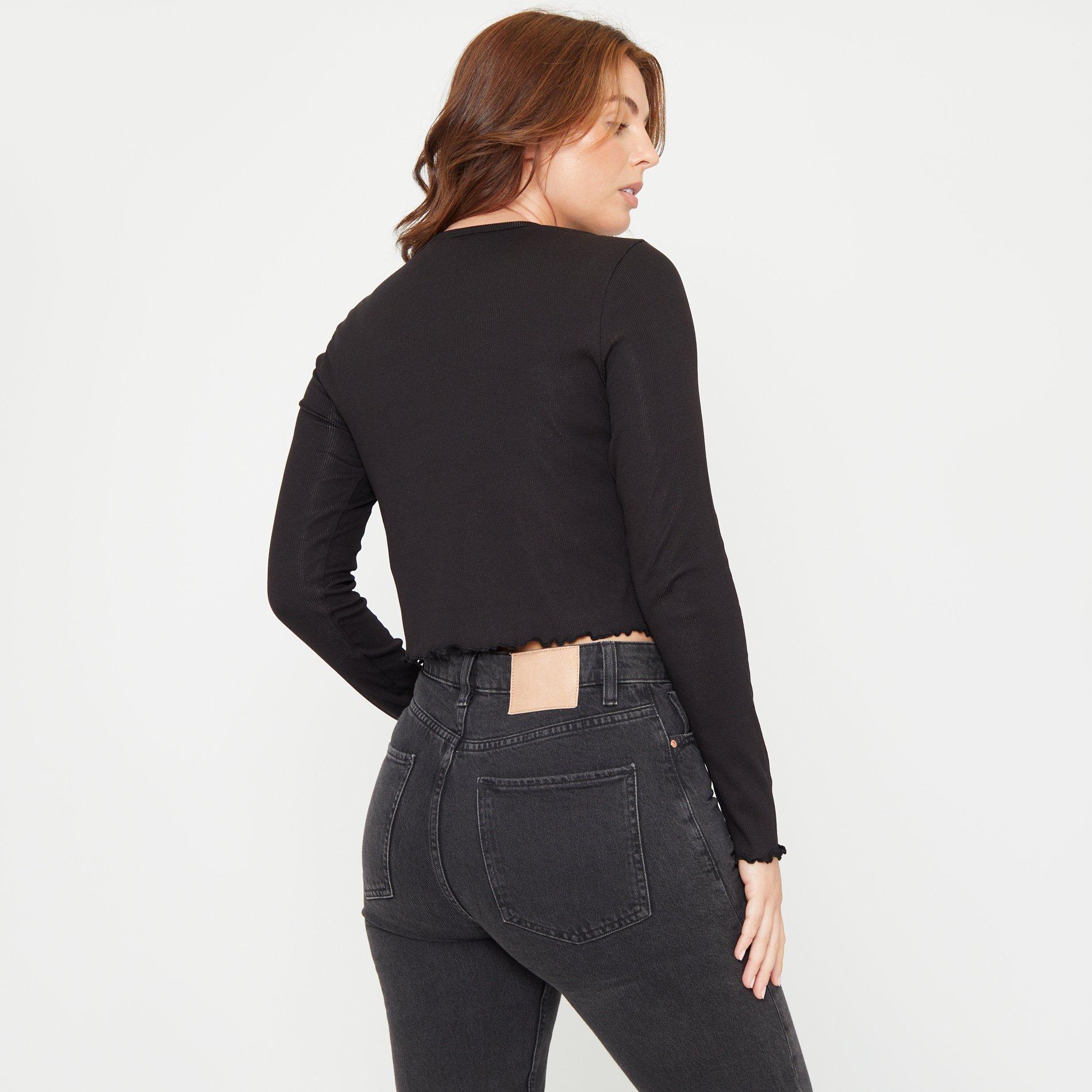 Be You BeYou Rib Long Sleeve Top Womens