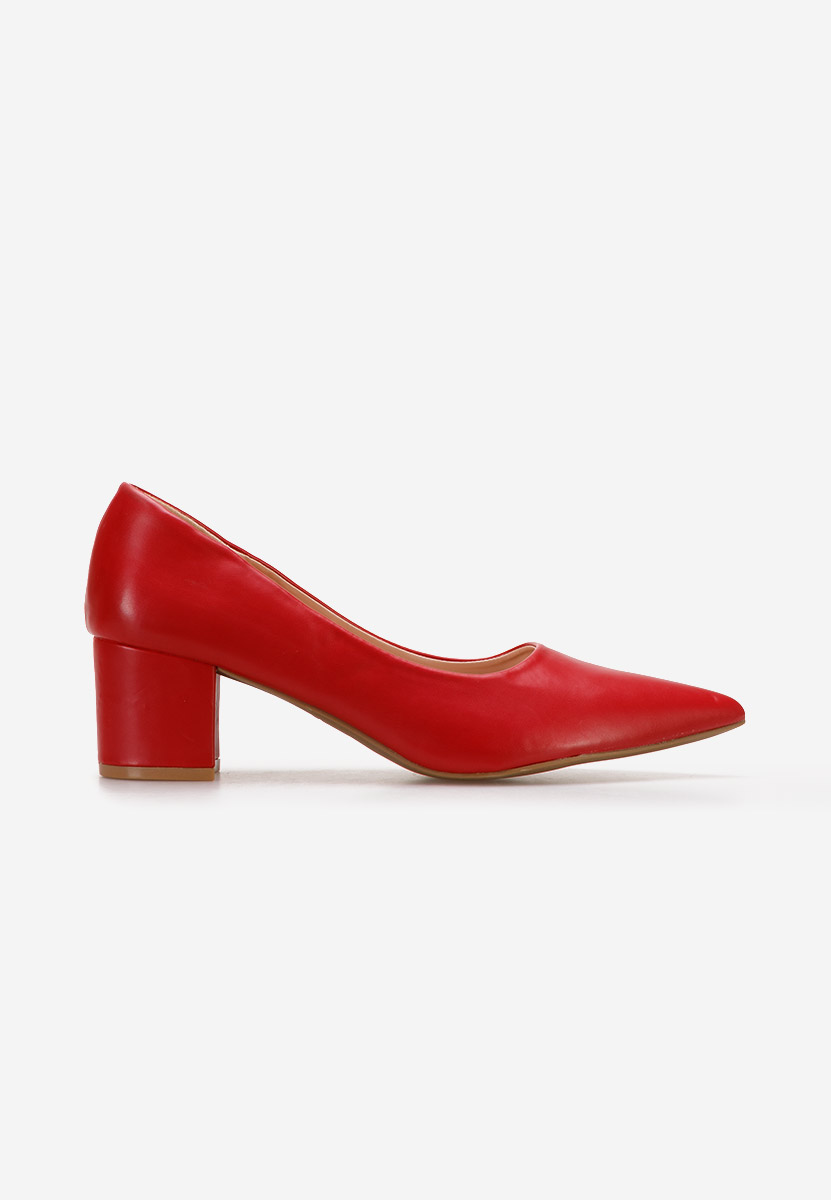 Chaussures à petit talon rouges Velmena