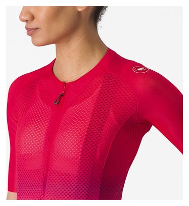 Maillot Manches Courtes Femme Castelli Climber's 4.0 Rose/Orange