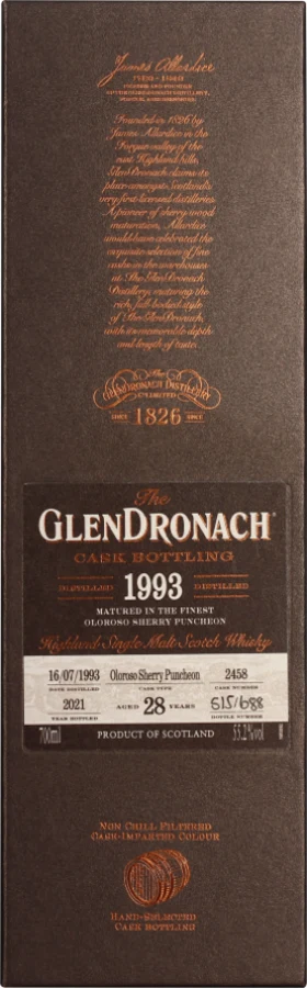GLENDRONACH 28 YEARS 1993 OLOROSO PUNCHEON 70CL