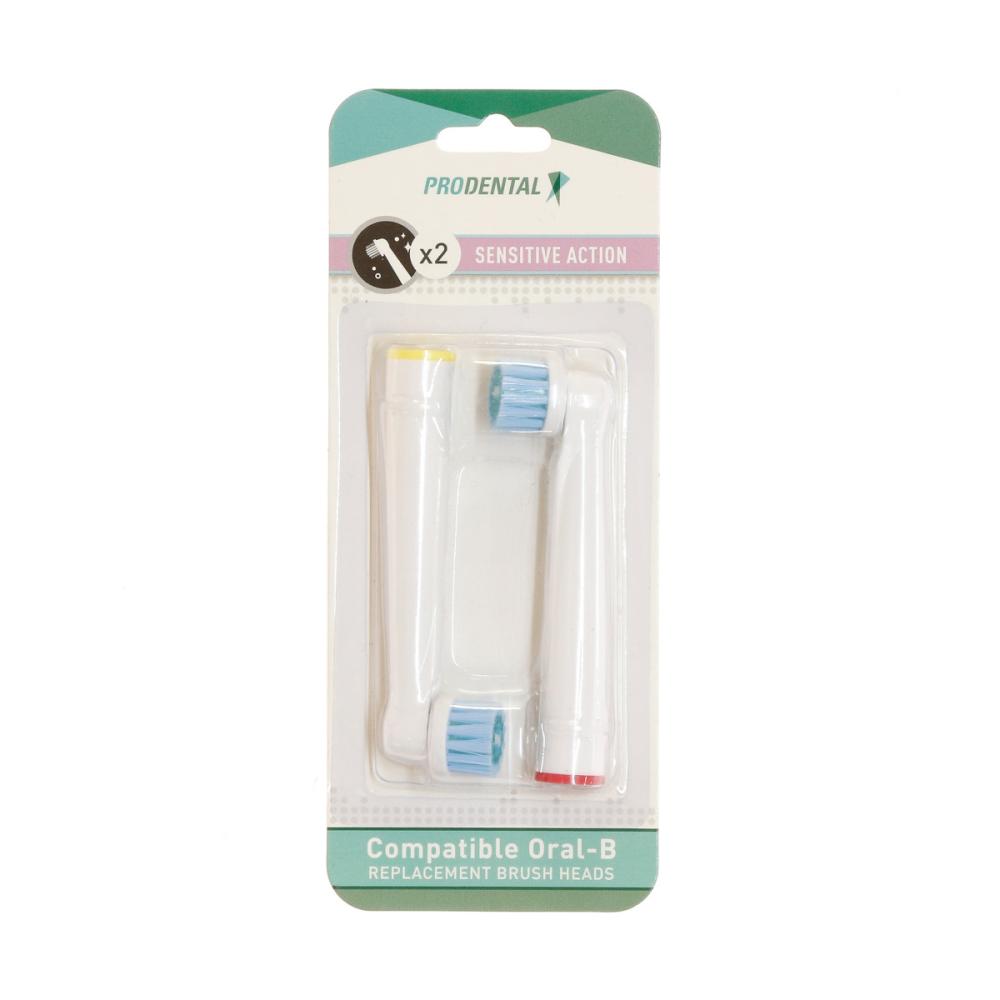 Prodental X2 Brossettes de Rechange Rotative Prodental Sensitive Action