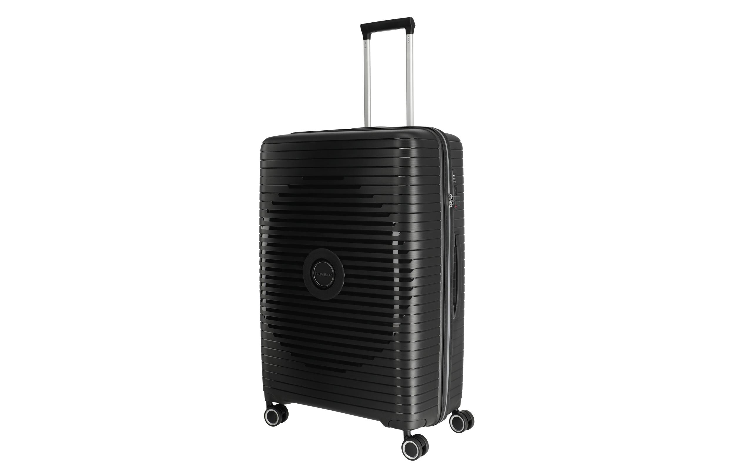 Reisekoffer ORBITA Trolley, L SchwarzDer kompakte Begleiter für bunte Reisen