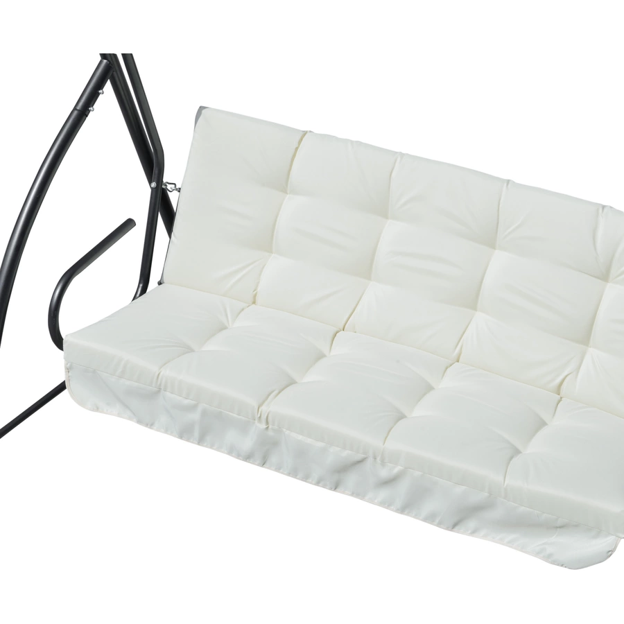 Outsunny Sitzkissen mit 6 Bändern beige