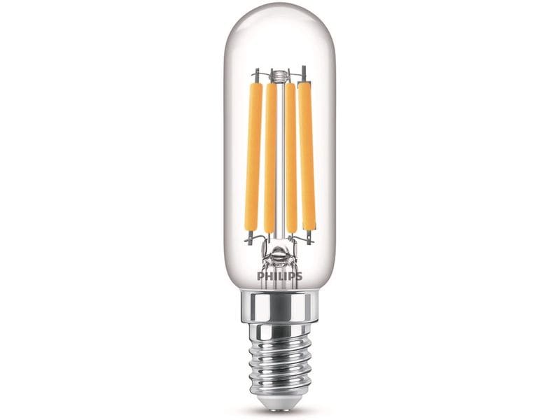 Philips LED T20 l Stablampe, E14, Klar, Warmweiss, 60W Ersa Warmweisses LED-Leuchtmittel T25 mit klarem Glas