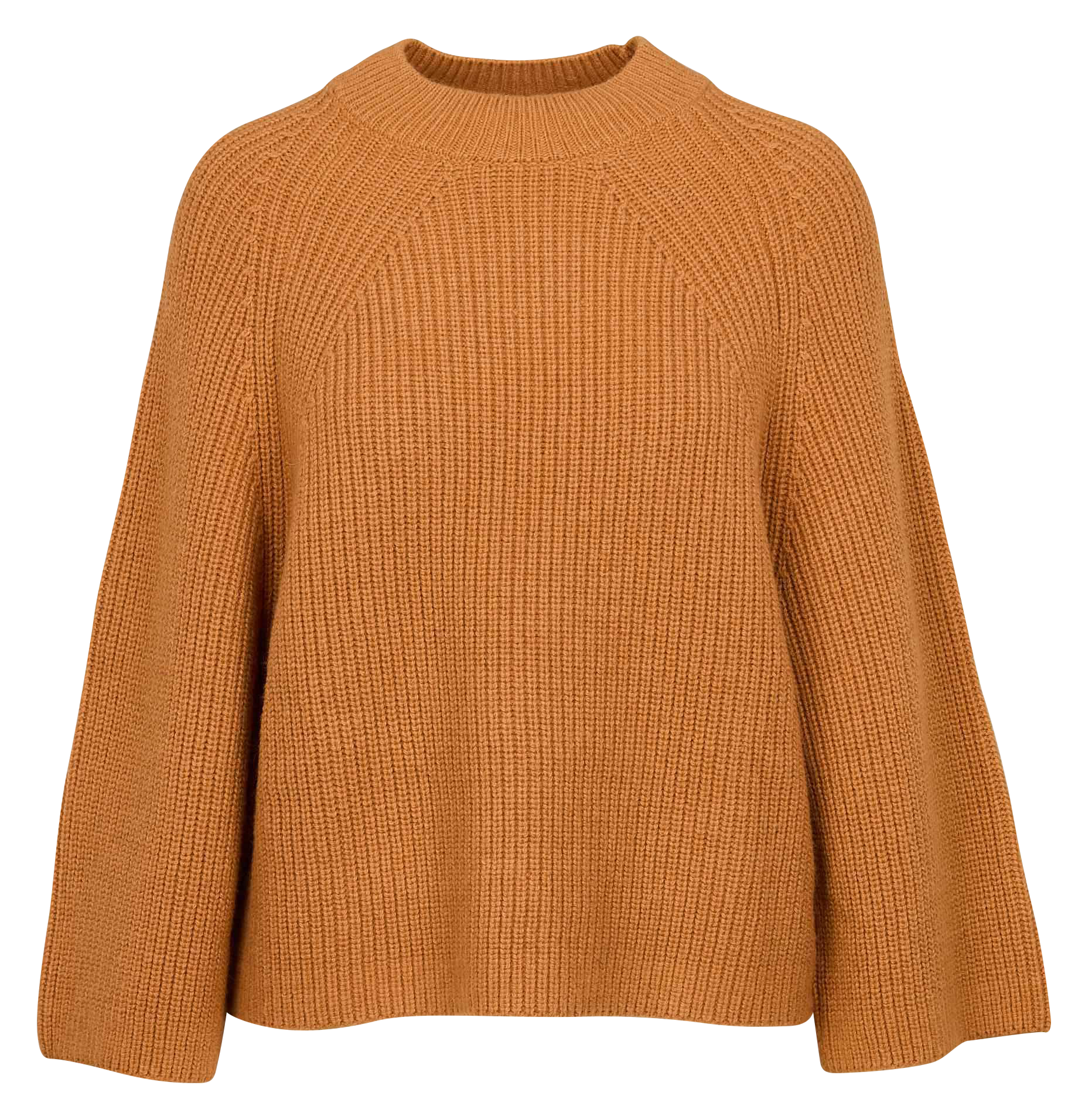 CLEMENCE - Pull ample col rond en laine mélangée | Rouge