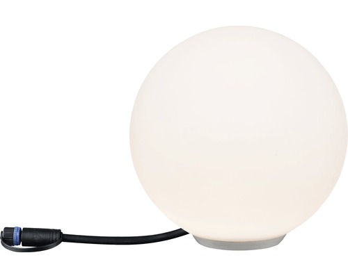 Paulmann Plug & Shine Globe Light Object IP67 2.8W 160 lm 3000 K Ø 20 cm Bol Wit 230/24 V