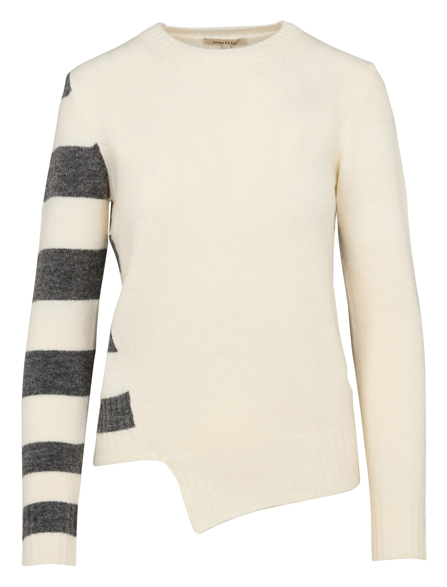 Pull droit à col rond | Blanc