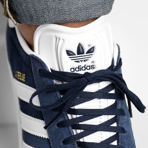 Baskets Gazelle BB5478 Collegiate Navy White Gold Metallic
