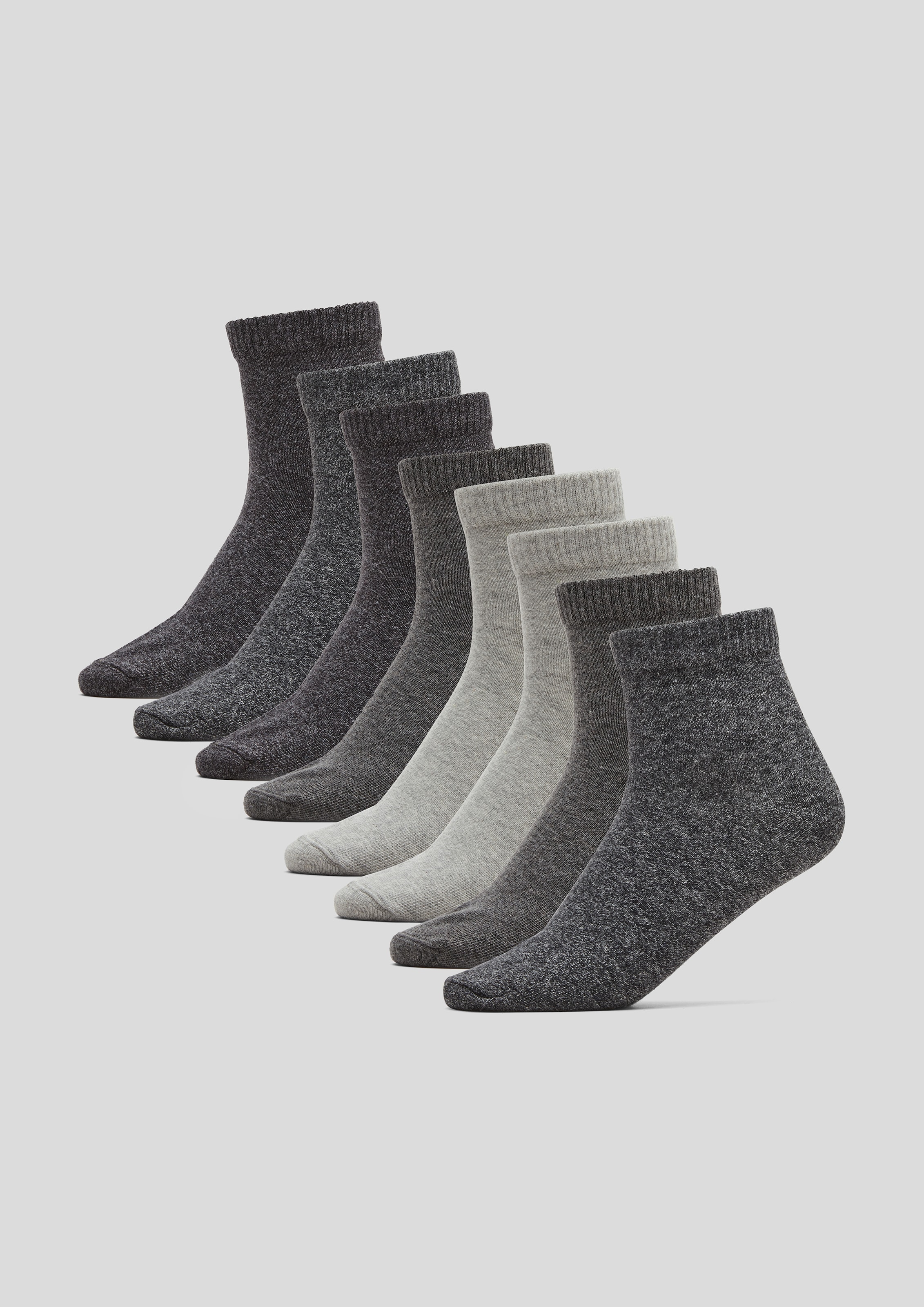 s.Oliver Kurzsocken »essentials« 8 Paar tlg. mit pflegeleichtem Materialmix