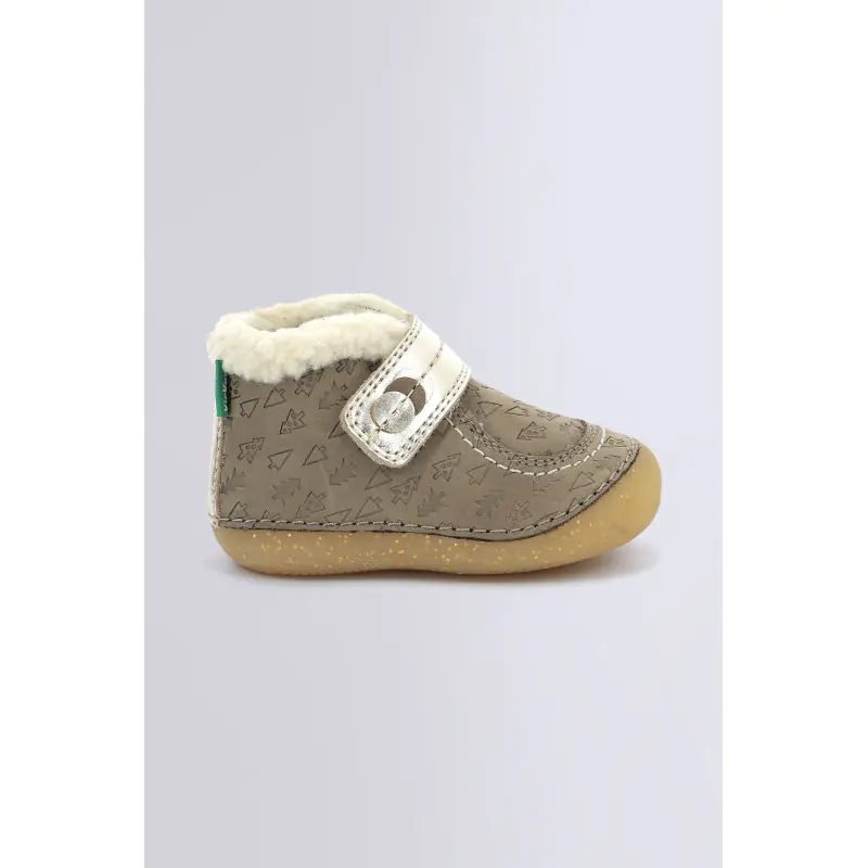 SO SCHUSS TAUPE OR FANTAISIE BOTTILLONS Cuir Fille