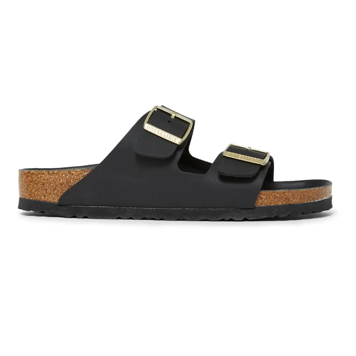 BIRKENSTOCK Sandales Arizona Birko Flor Boucle Dorée - Collection Adulte  | Noir