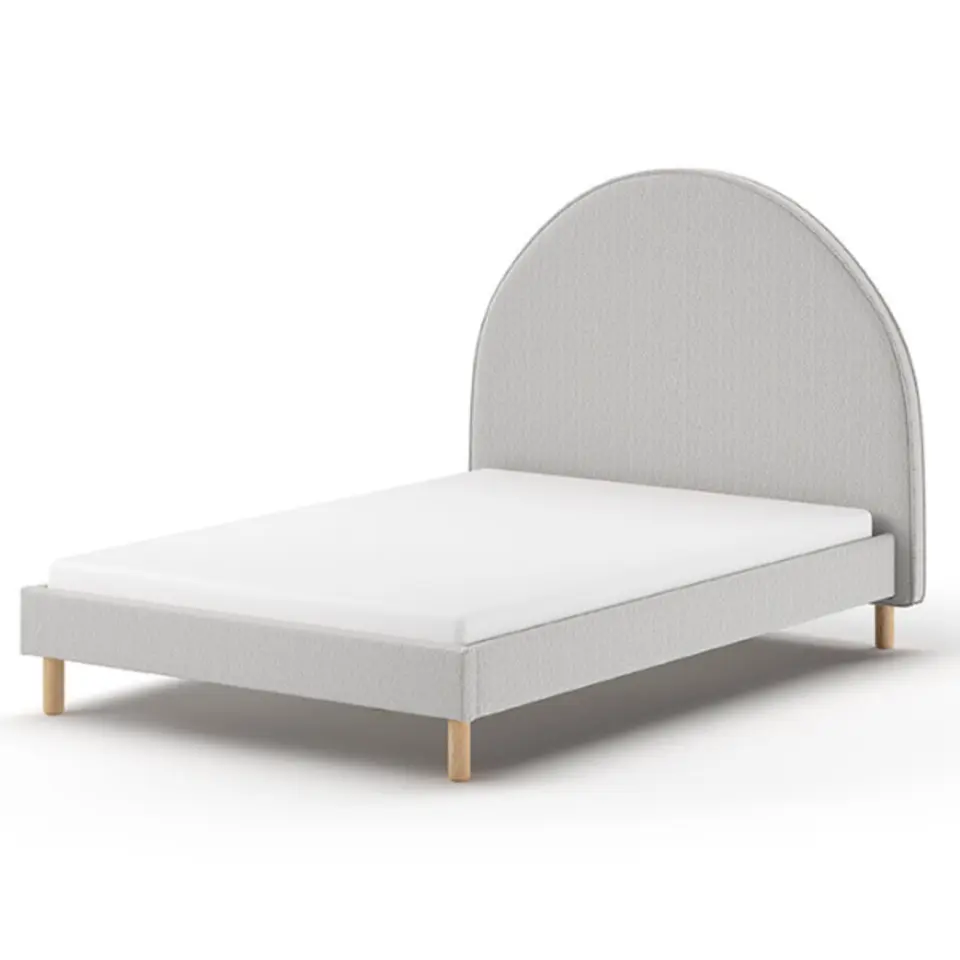 Vipack bed Moon - grijs - 140x200 cm