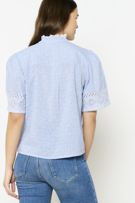 LolaLiza blauwe dames blouse