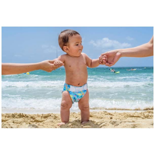 Freds Swim Academy wasbare zwemluier 9-16kg blauw