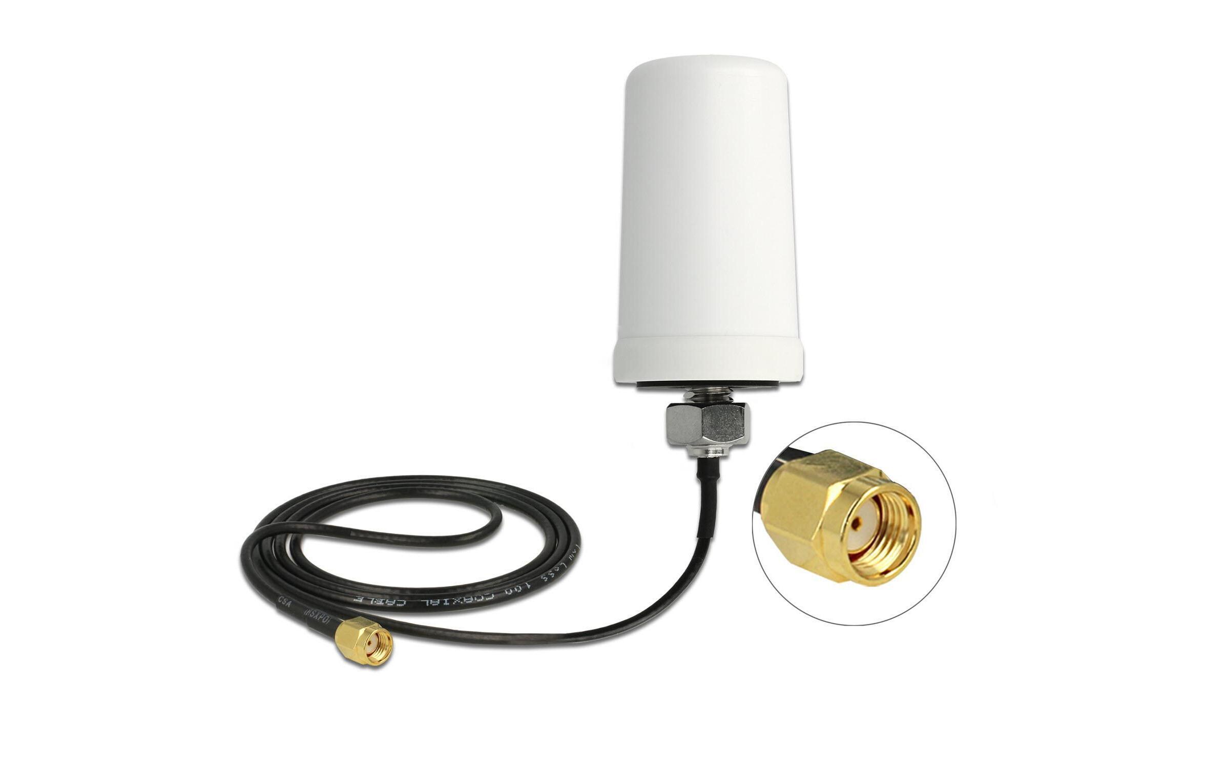 WLAN-Antenne RP-SMA, Dualband RP-SMA 3 dBi RundstrahlStabantenne