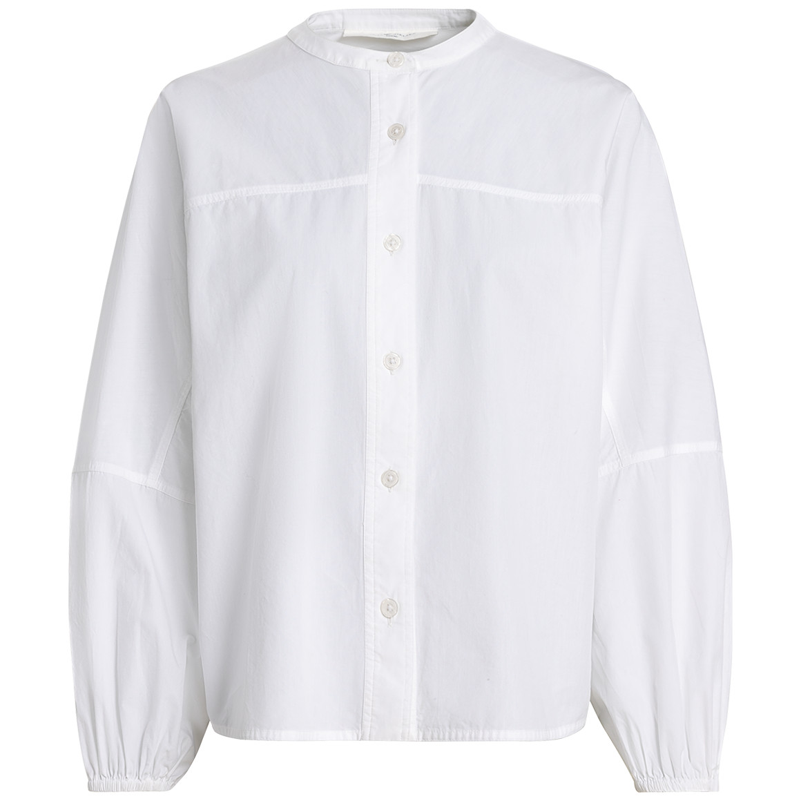 Jonas Nielsen Damen Bluse mit Ballonärmeln weiss