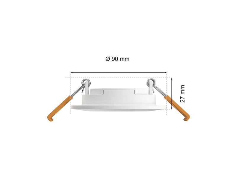 Philips Hue White & Color Ambiance Slim Recessed 90 mm 3er Smarte Hue-Einbauleuchte