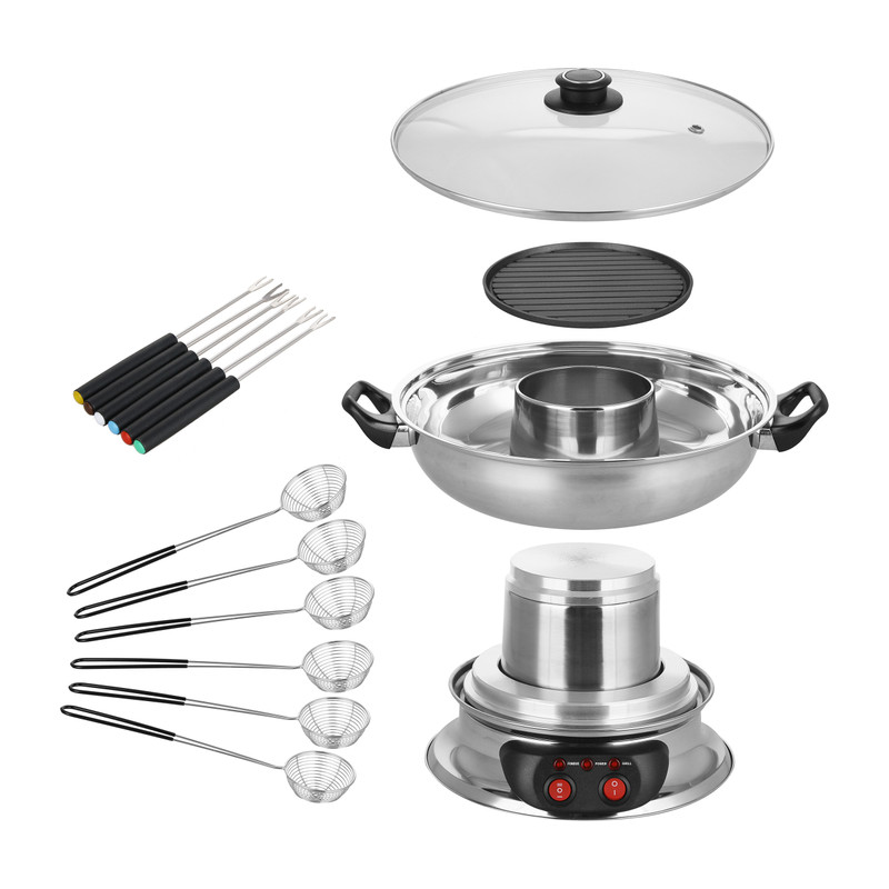 Emerio Asian fondue en grill - 6 personen