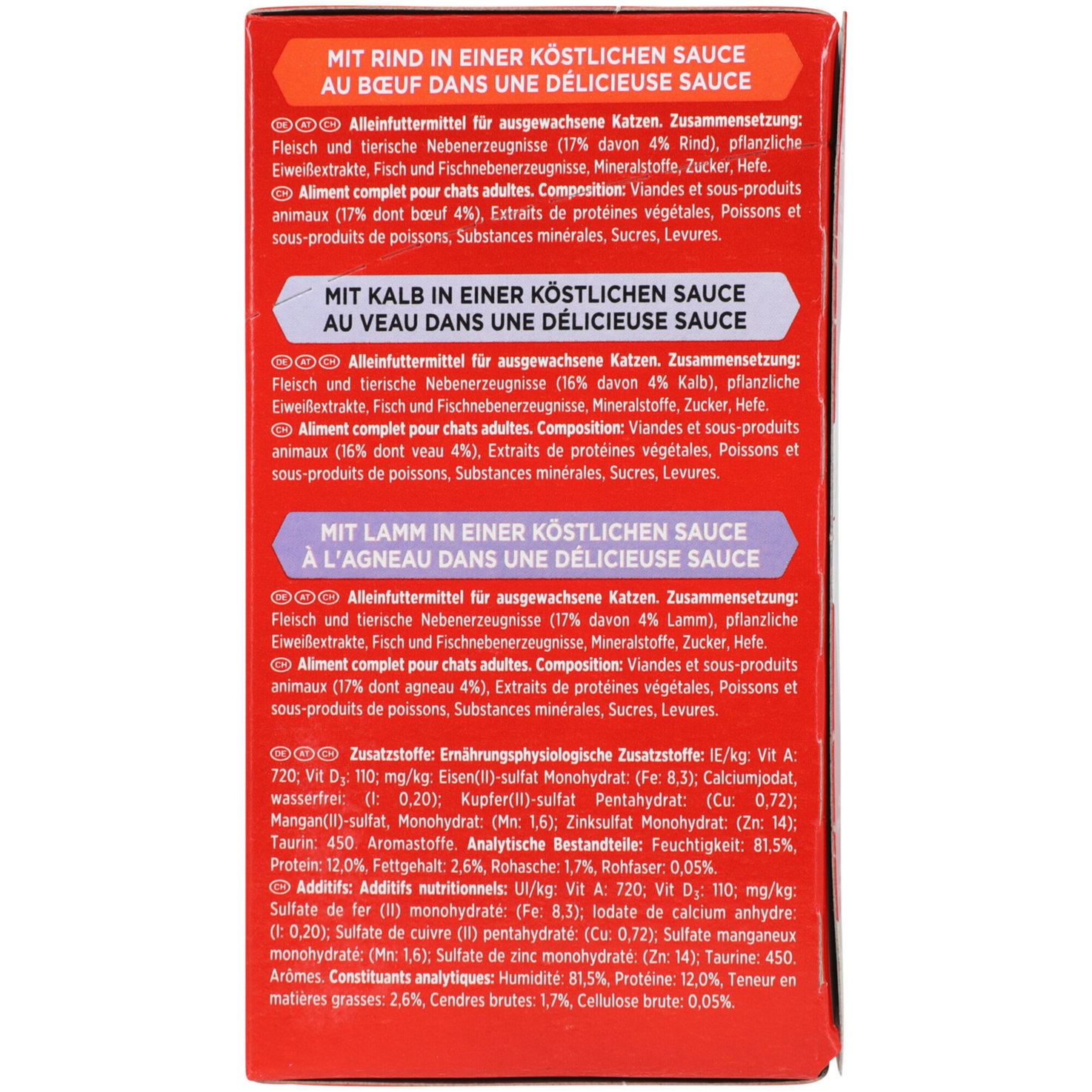 Gourmet Mon Petit Katzenfutter in Sauce Fleisch 6x50g