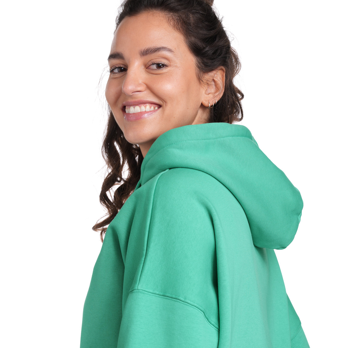Jonas Nielsen Peanuts Hoodie mit Stickerei grün