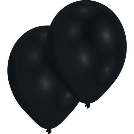 amscan Latexballons schwarz, 50 Stück