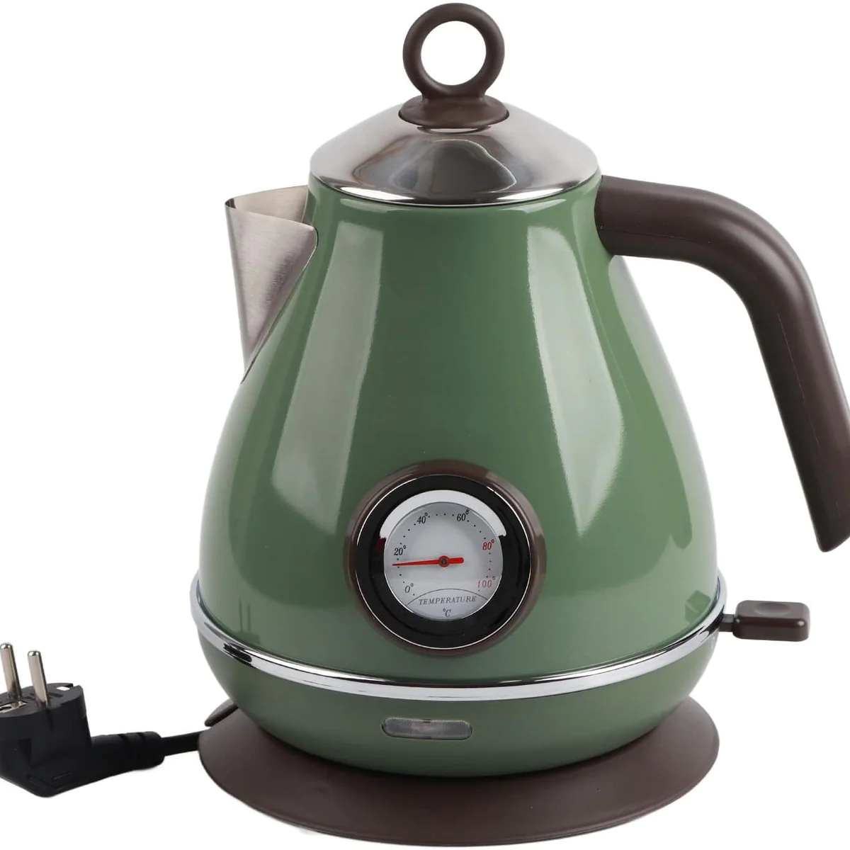 Bouilloire électrique Rétro en Acier Inoxydable de 1,7 L vert Vendos85