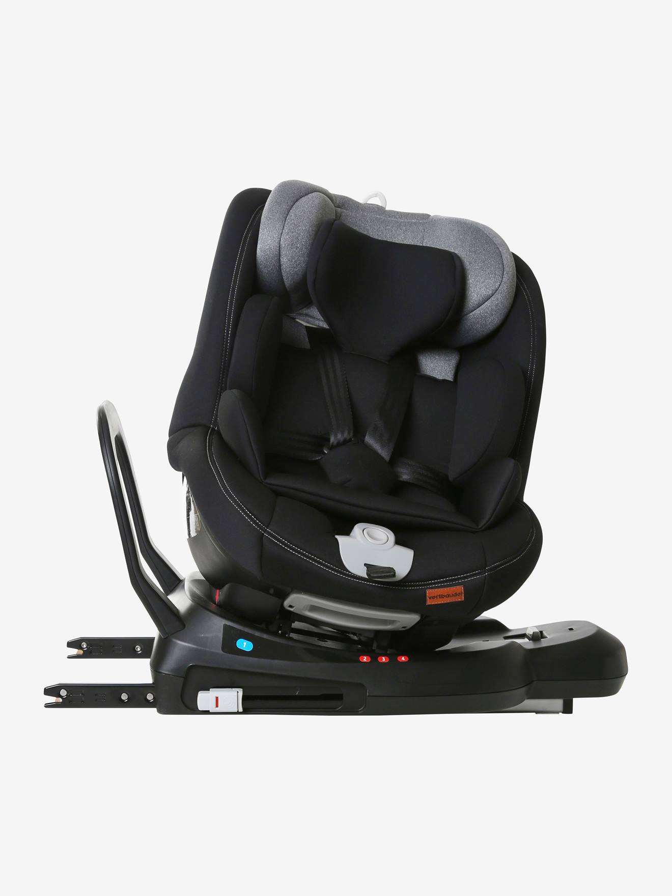 Cadeira auto giratória Isofix VERTBAUDET i-Size Spiro Grupo 0+/1, preta