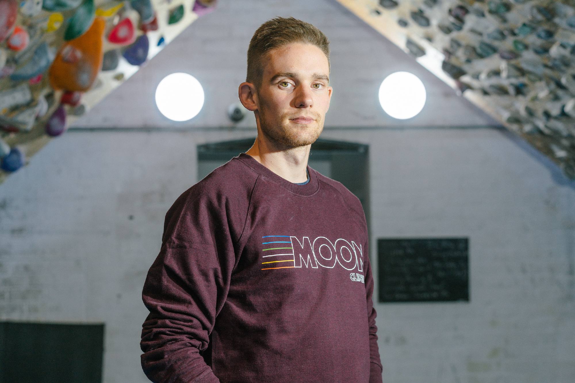 Moon Climbing Moon Crew Neck Sweat