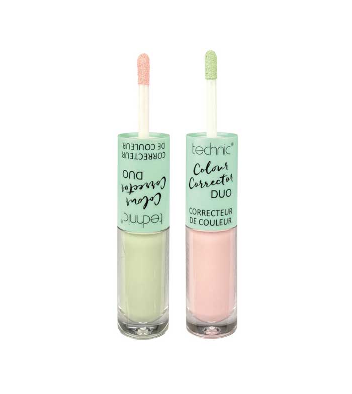 Technic Cosmetics - Concealer Duo Colour Corrector - Green/Pink