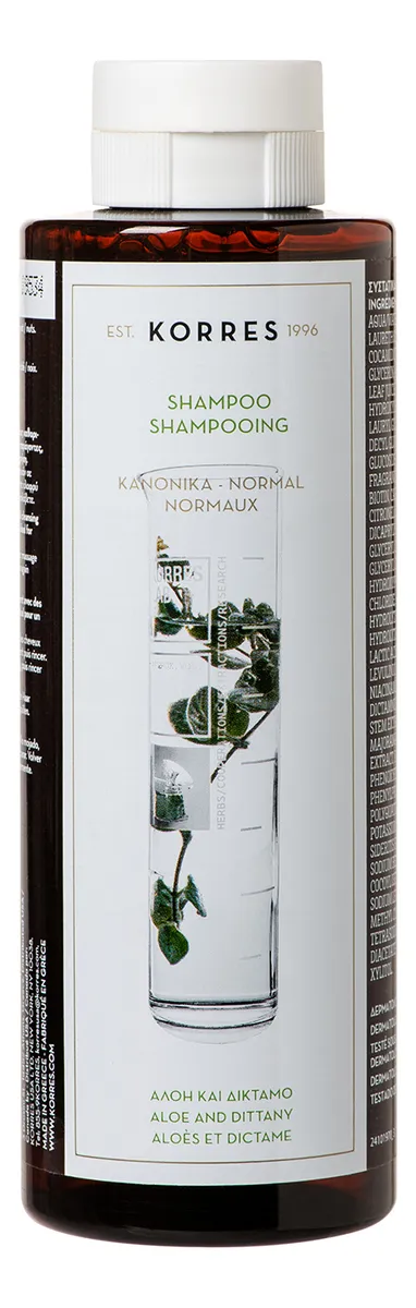 Korres Aloe   Dittany Shampoo for Normal Hair - 250 ml.