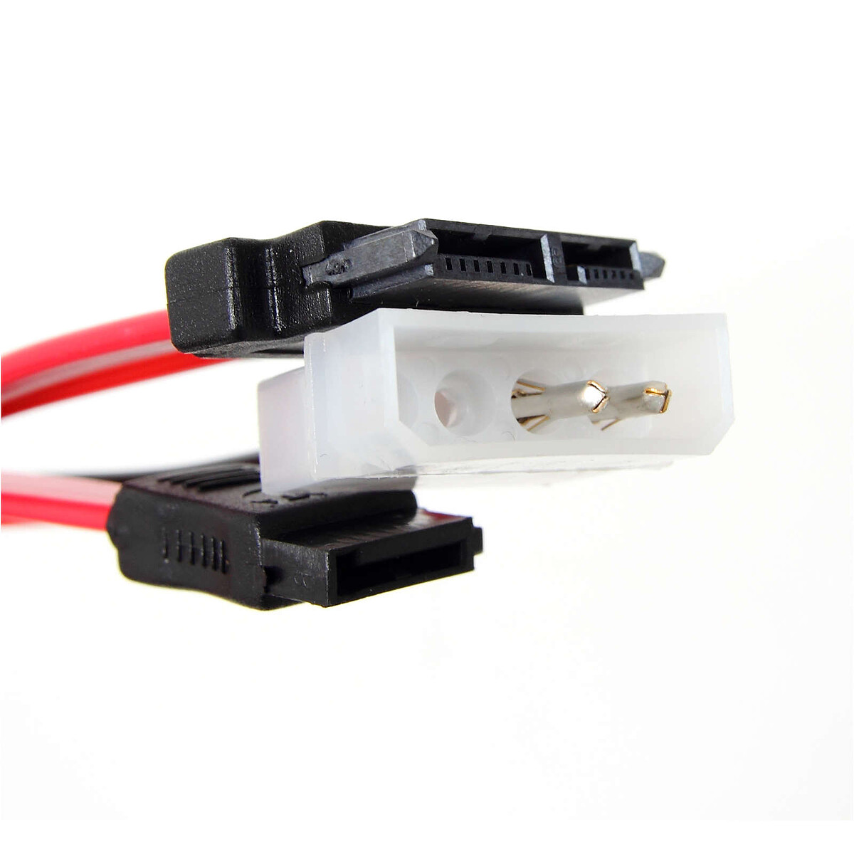 Câble Slim-SATA 2-en-1 avec alimentation Molex (pour lecteur optique slim ou SSD 1.8'')