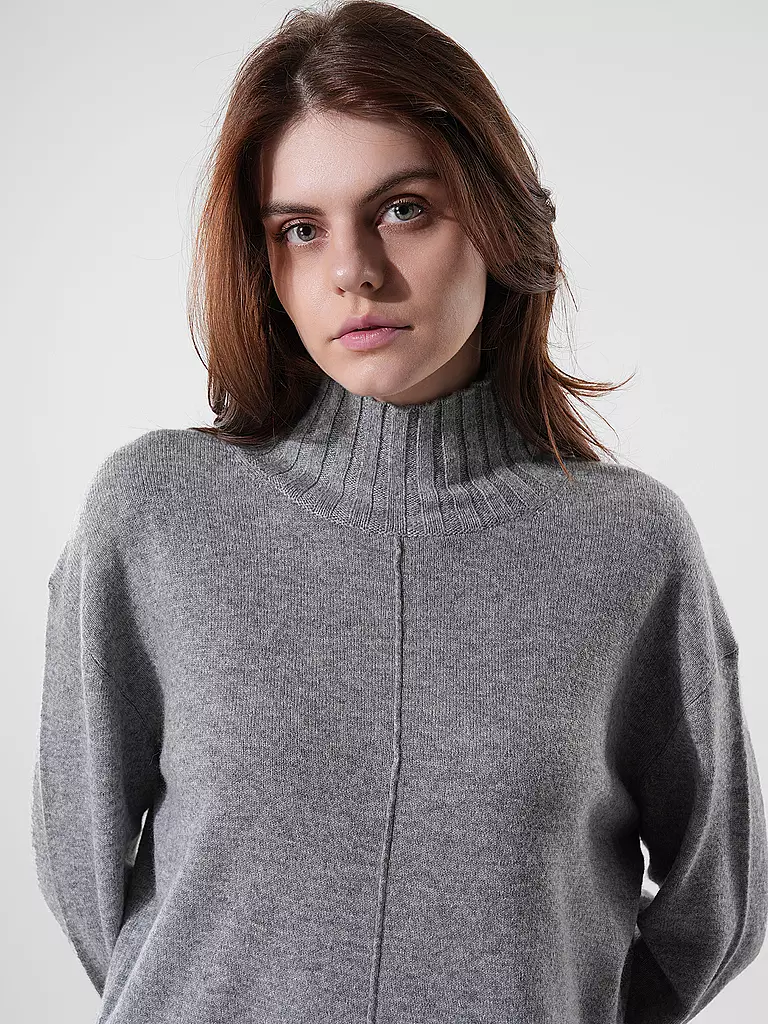 MOS MOSH Rollkragenpullover MMAIMA grau
