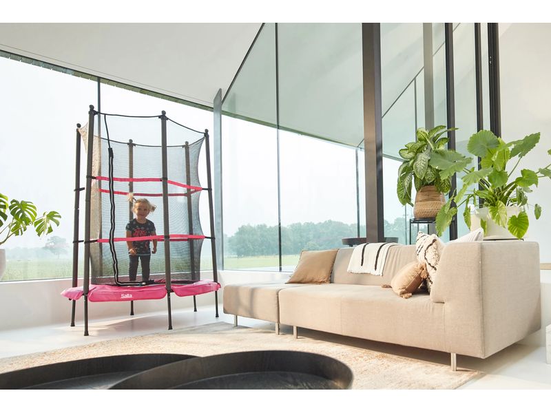 SALTA Trampolin Salta Junior 140 cm, Pink Trampolin für kleine Kinder konzipiert
