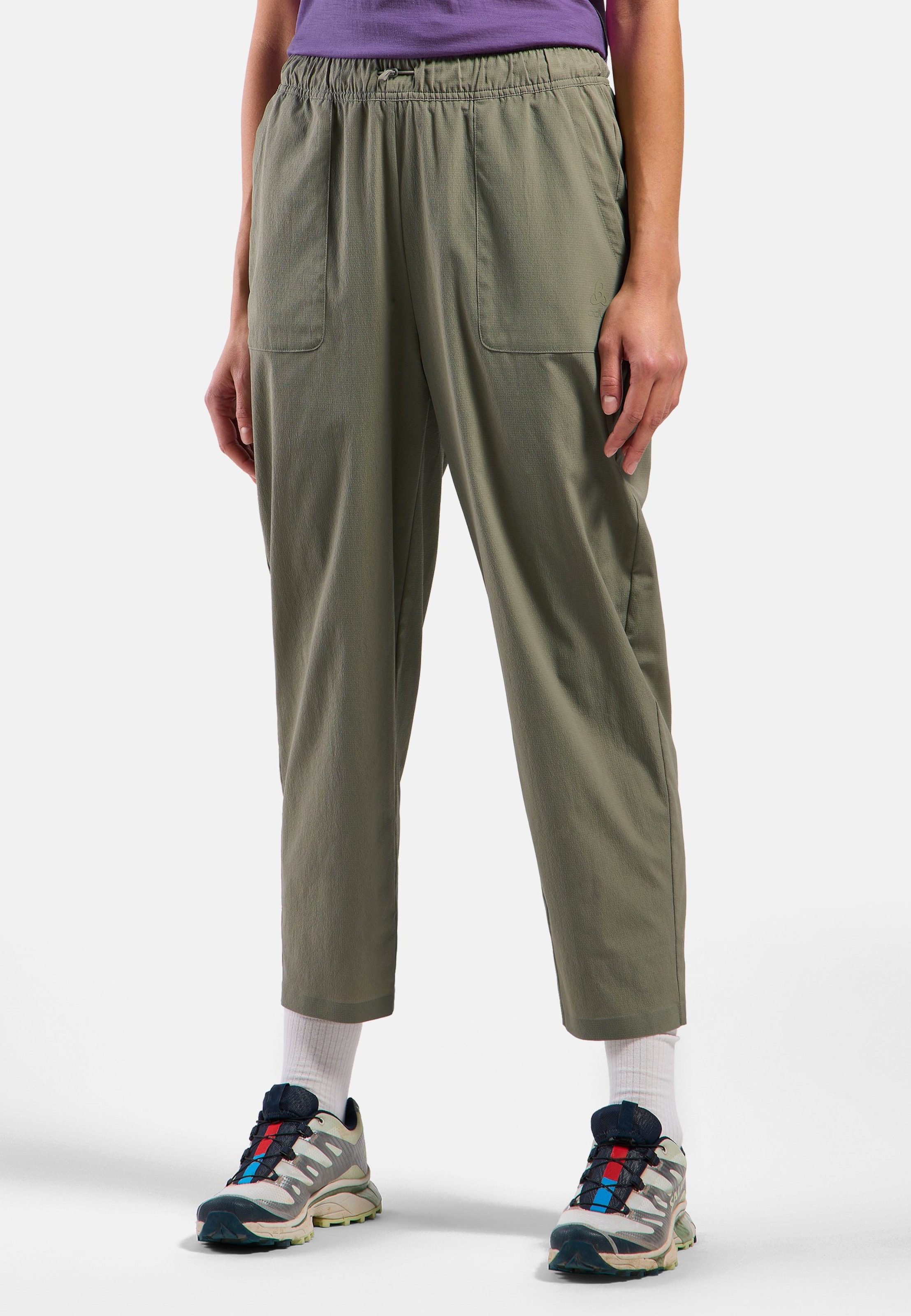 Ultraleichte Ascent 7/8-Ripstop-Hose mit schmal zulaufendem Bein in vetiver