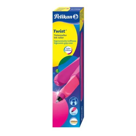 Pelikan Twist® Roller Twist, Neon Plum universell für Rechts- und Linkshänder
