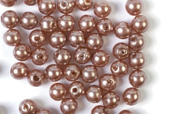 Voksperler 5mm 500g brun