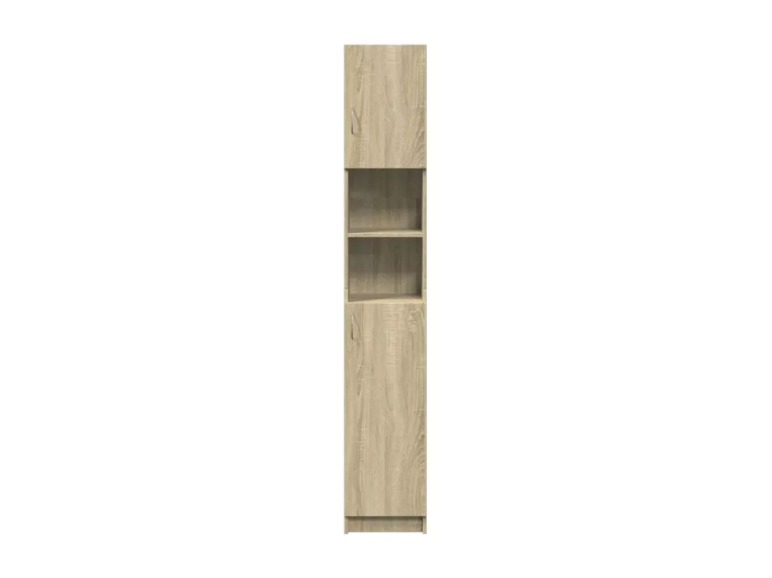 Armoire de salle de bain Chêne sonoma 32x25,5x190 cm Aggloméré
