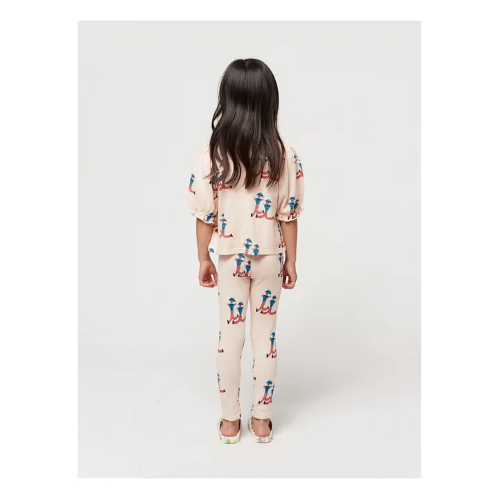 Bobo Choses Leggings Coton Bio Personnages | Rose pâle