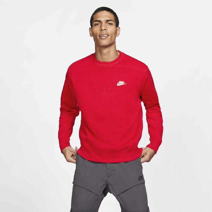 Nike club crewneck Red