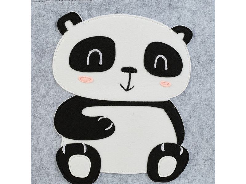 relaxdays Spielzeugkorb Panda Idealer Aufbewahrungskorb für das Kinderzimmer