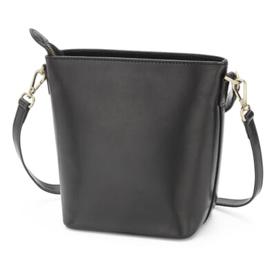 Damen Schultertasche midi, Schwarz