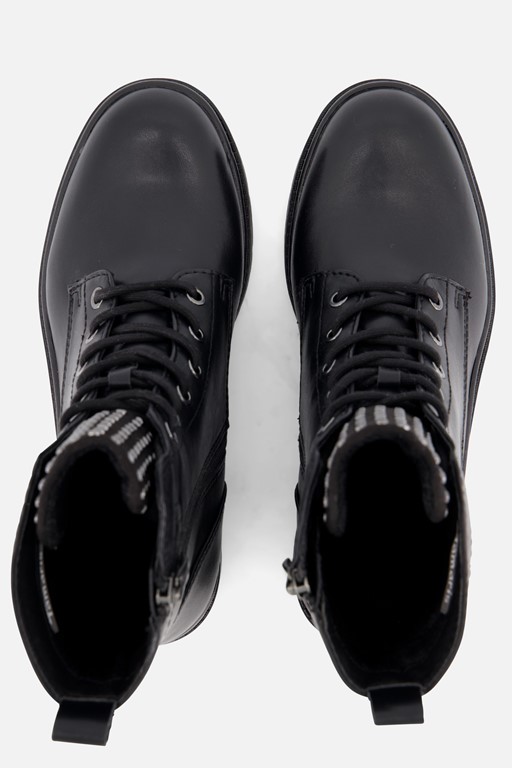 Tamaris Veterboots zwart Textiel