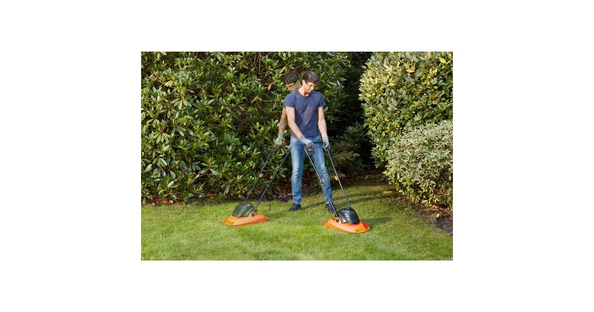 BLACK+DECKER1200W 30cm zweefmaaier grasmaaier  (Oranje/zwart)
