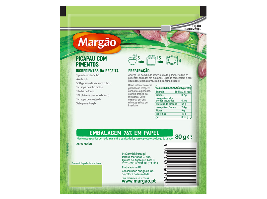 ALHO MARGÃO MOÍDO 80GR