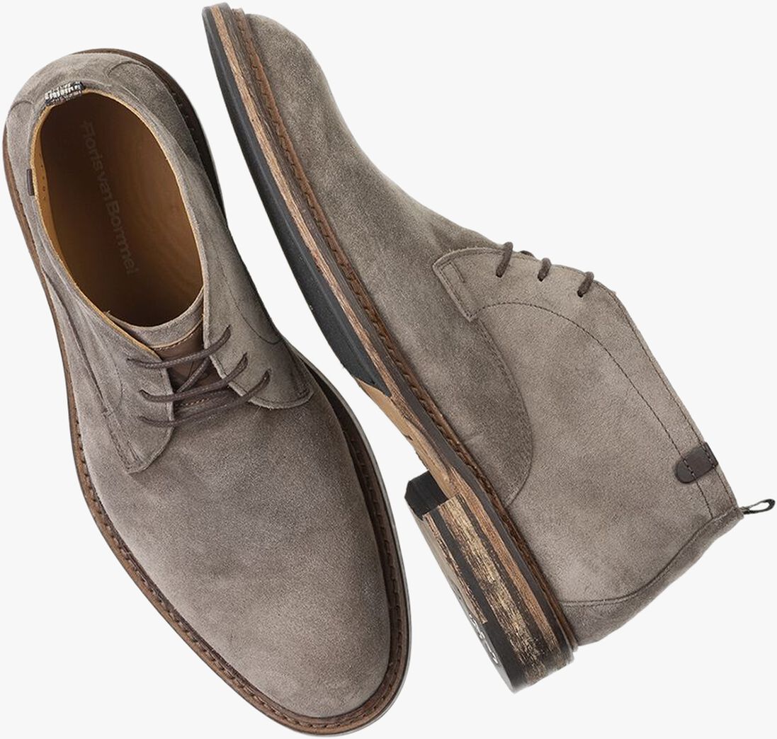 FLORIS VAN BOMMEL taupe floris van bommel veterschoenen sfm-50134