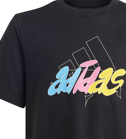 adidas Performance T-Shirt - GFX Illustrated - Schwarz